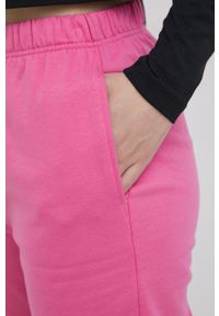 only - Only Spodnie damskie kolor fioletowy gładkie. Stan: podwyższony. Kolor: fioletowy. Materiał: bawełna. Wzór: gładki #3