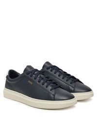 BOSS Sneakersy Kieran 50536480 Granatowy. Kolor: niebieski. Materiał: skóra