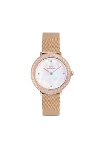 Daniel Wellington Zegarek Crystalline Bezel 3 DW00100823 Różowe złoto. Kolor: wielokolorowy, różowy, złoty