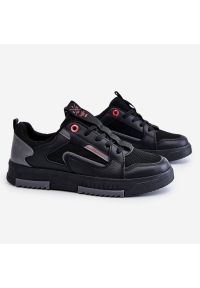 Damskie Niskie Sneakersy Cross Jeans LL2R4012C Czarne. Zapięcie: sznurówki. Kolor: czarny. Materiał: materiał, skóra ekologiczna. Obcas: na platformie #3