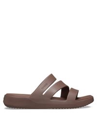 Klapki Crocs. Kolor: brązowy