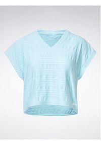 Reebok T-Shirt Perforated T-Shirt HT6108 Błękitny. Kolor: niebieski. Materiał: syntetyk #3
