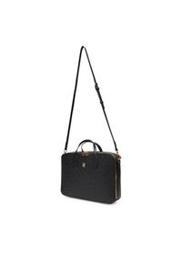 TOMMY HILFIGER - Tommy Hilfiger Torba na laptopa Th Icon Laptop Bag Mono AW0AW18003 Czarny. Kolor: czarny. Materiał: skóra #5