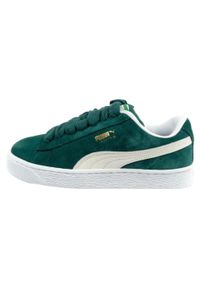 Puma - Zamszowe Buty Treningowe Dla Kobiet. Kolor: zielony. Materiał: zamsz. Styl: sportowy