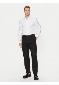 BOSS Koszula H-Hank 50543677 Biały Slim Fit. Kolor: biały. Materiał: bawełna