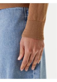 TOMMY HILFIGER - Tommy Hilfiger Kardigan WW0WW42370 Brązowy Regular Fit. Kolor: brązowy. Materiał: bawełna #2