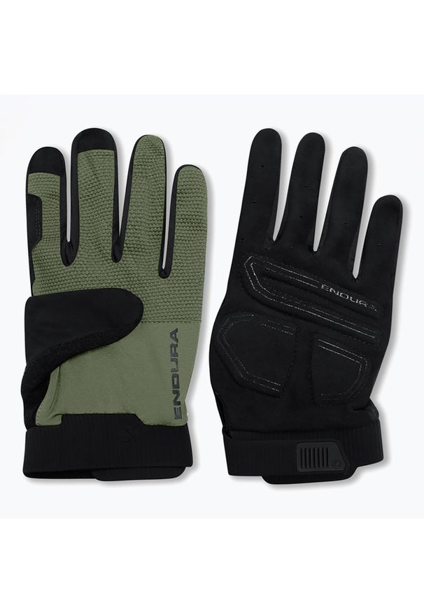 ENDURA - Rękawiczki rowerowe Endura Loop Full Finger. Kolor: wielokolorowy, czarny, zielony. Sport: kolarstwo