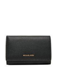 MICHAEL Michael Kors Duży Portfel Damski 32T5GJ6D9L Czarny. Kolor: czarny. Materiał: skóra