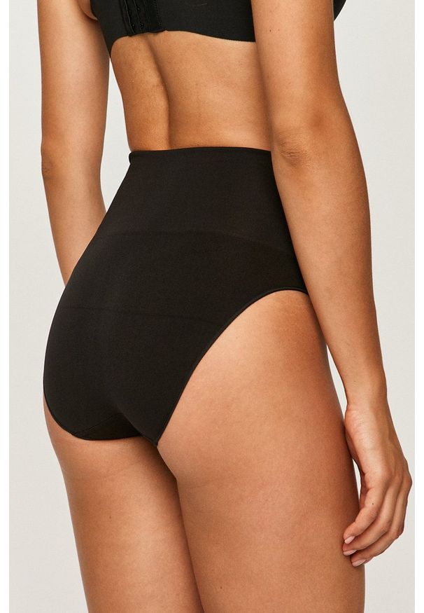 Spanx - Figi modelujące Everyday Shaping. Kolor: czarny. Materiał: dzianina. Wzór: gładki