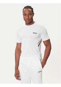 BOSS T-Shirt Tech TOC 50543329 Biały Slim Fit. Kolor: biały. Materiał: syntetyk