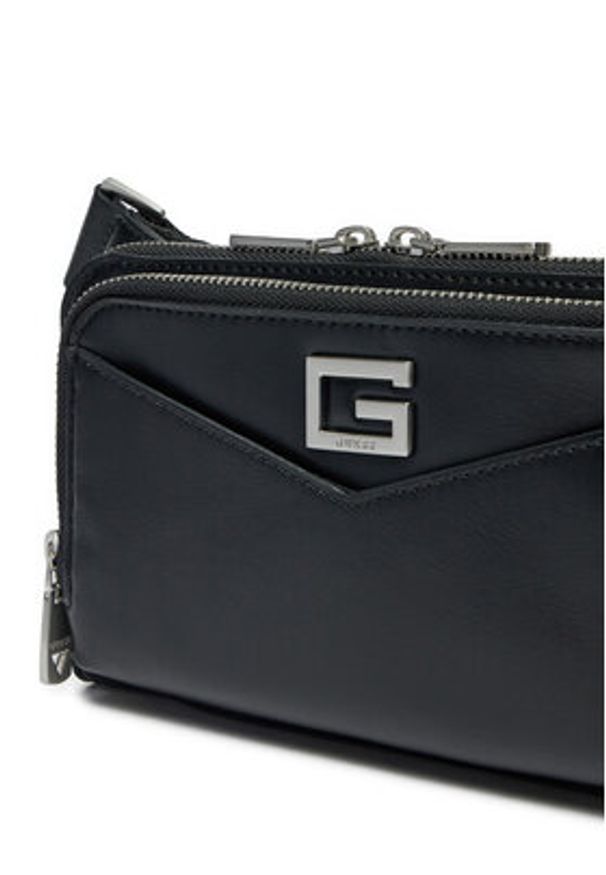 Guess Saszetka HMSISSP5114 Czarny. Kolor: czarny. Materiał: materiał