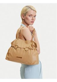 Love Moschino - LOVE MOSCHINO Torebka JC4033PP1MLB0105 Beżowy. Kolor: beżowy. Materiał: skórzane