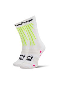 Skarpety wysokie unisex Compressport. Kolor: biały