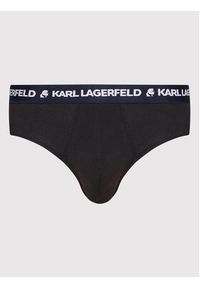 Karl Lagerfeld - KARL LAGERFELD Komplet 3 par slipów 220M2121 Czarny. Kolor: czarny. Materiał: bawełna #3