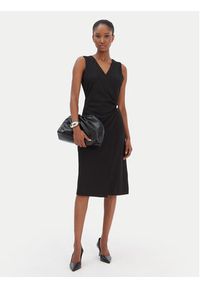 Calvin Klein Sukienka koktajlowa LV044E047G Czarny Slim Fit. Kolor: czarny. Materiał: syntetyk. Styl: wizytowy #2