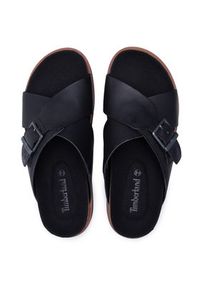 Timberland Klapki Amalfi Vibes Cross Slide TB0A2B65015 Czarny. Kolor: czarny. Materiał: skóra #5