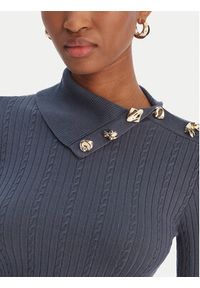 Guess Sweter W6RR07 Z2YK2 Niebieski Regular Fit. Kolor: niebieski. Materiał: wiskoza #3