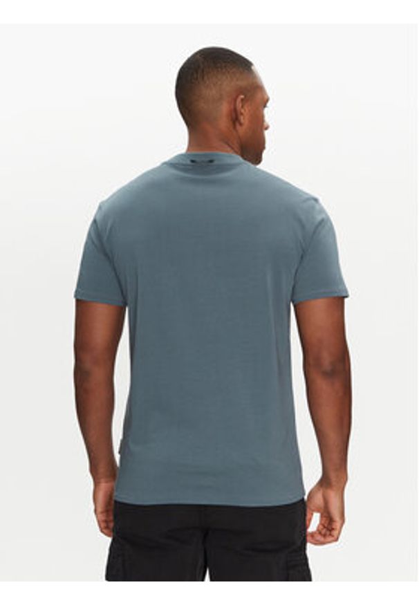 Napapijri T-Shirt S-Turin NP0A4HQG Niebieski Regular Fit. Kolor: niebieski. Materiał: bawełna