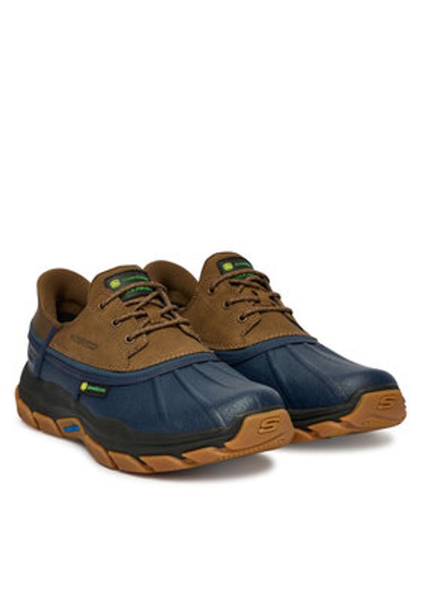 skechers - Skechers Półbuty Respected - Tanzier 256002/NVTN Kolorowy. Materiał: skóra. Wzór: kolorowy