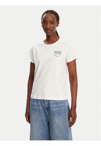 Pinko - PINKO T-Shirt Nambrone 103320 A2G7 Biały Regular Fit. Kolor: biały. Materiał: bawełna