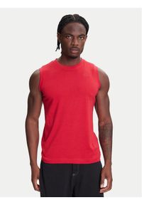 Kappa Tank top Logo Corpo Cadwal 303HZB0 Czerwony Regular Fit. Kolor: czerwony. Materiał: bawełna