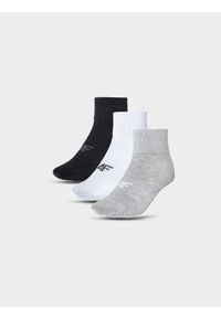 4f - 4F Skarpetki casual za kostkę (3-pack) dziecięce - multikolor 35-37. Kolor: wielokolorowy. Materiał: bawełna, włókno, materiał, poliamid