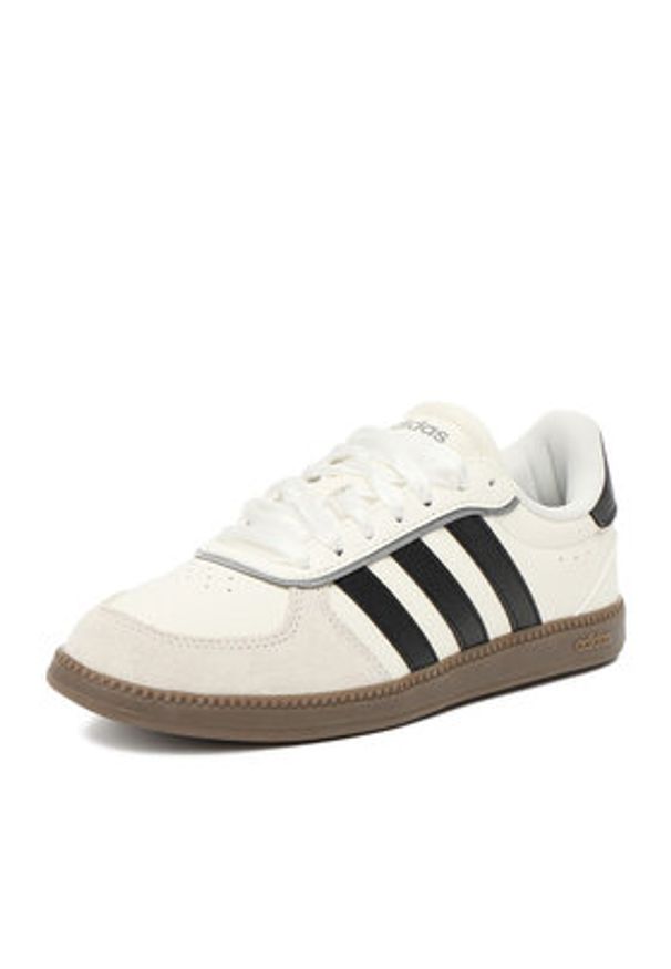 Adidas - adidas Sneakersy BREAKNET SLEEK JQ8253 Biały. Kolor: biały. Materiał: syntetyk, materiał