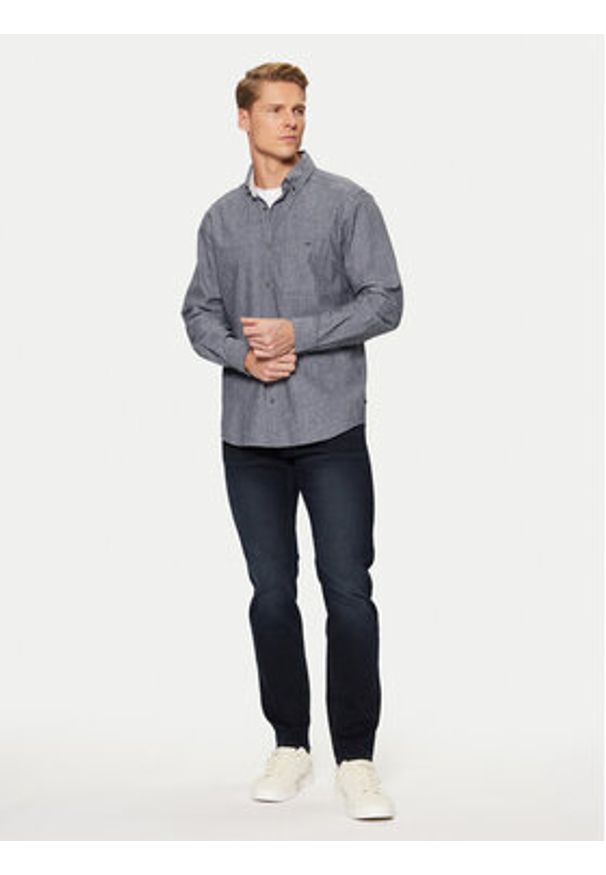s.Oliver Koszula 2152433 Szary Regular Fit. Kolor: szary. Materiał: bawełna
