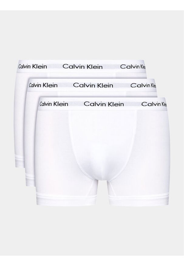 Calvin Klein Underwear Komplet 3 par bokserek 0000U2662G Biały. Kolor: biały. Materiał: bawełna