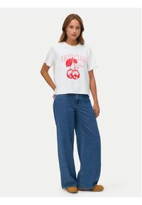 Vero Moda T-Shirt Yma 10338503 Biały Regular Fit. Kolor: biały. Materiał: bawełna #4