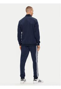 Adidas - adidas Dres Basic 3-Stripes HZ2220 Granatowy Regular Fit. Kolor: niebieski. Materiał: syntetyk #7