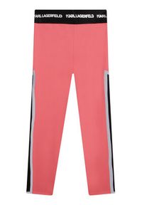Karl Lagerfeld Kids Legginsy Z14202 D Różowy Regular Fit. Kolor: różowy. Materiał: syntetyk #6