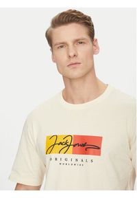 Jack & Jones - Jack&Jones T-Shirt Frederiksberg 12278266 Écru Regular Fit. Materiał: bawełna #3