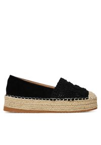 DeeZee Espadryle LE601-66 Czarny. Kolor: czarny. Materiał: materiał #1