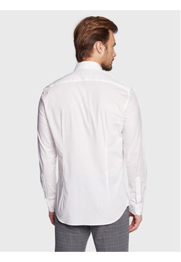 TOMMY HILFIGER - Tommy Hilfiger Koszula MW0MW25040 Biały Slim Fit. Kolor: biały. Materiał: bawełna