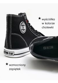 Big-Star - Trampki męskie wysokie czarne JJ174603 906. Nosek buta: okrągły. Zapięcie: sznurówki. Kolor: czarny. Styl: elegancki, sportowy #8
