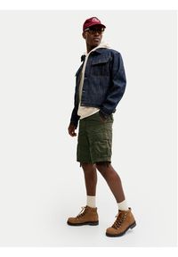 Jack & Jones Szorty materiałowe Cole Frank 12291369 Zielony Regular Fit. Kolor: zielony. Materiał: bawełna #5