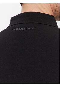 Karl Lagerfeld - KARL LAGERFELD Polo 745401 541233 Czarny Regular Fit. Typ kołnierza: polo. Kolor: czarny. Materiał: bawełna #3