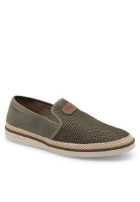 Rieker Espadryle B2366-54 Khaki. Kolor: brązowy. Materiał: materiał