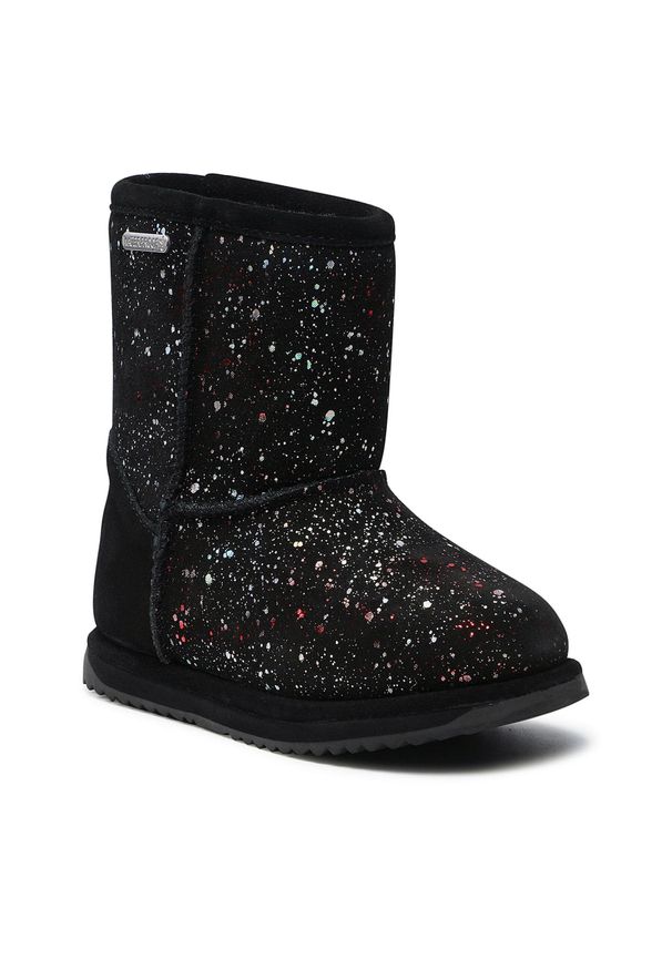 Buty EMU Australia Galaxy Brumby K12659 Black. Kolor: czarny. Materiał: zamsz, skóra