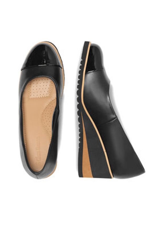 Clara Barson Półbuty WYL3396-2 Czarny. Kolor: czarny. Materiał: syntetyk, skóra