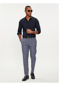 BOSS - Boss Spodnie materiałowe C-Genius-242 50517103 Niebieski Slim Fit. Kolor: niebieski. Materiał: bawełna