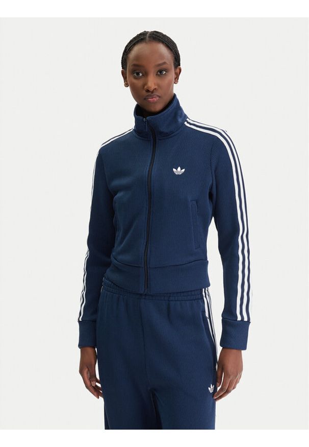Adidas - adidas Bluza Firebird adicolor JY2614 Granatowy Regular Fit. Kolor: niebieski. Materiał: syntetyk