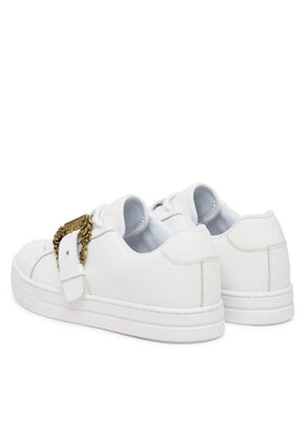 Versace Jeans Couture Sneakersy 79VA3SK9 Biały. Kolor: biały. Materiał: skóra