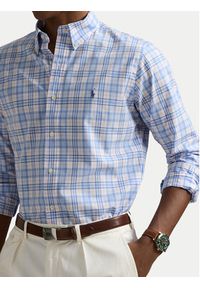 Polo Ralph Lauren Koszula 710968937001 Błękitny Custom Fit. Typ kołnierza: polo. Kolor: niebieski. Materiał: bawełna #3