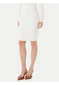 Marciano Guess Spódnica midi 5YGD29 5036Z Biały Slim Fit. Kolor: biały. Materiał: wiskoza