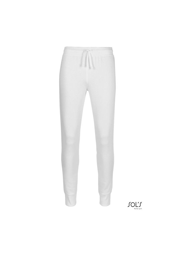 SOL'S - Damskie spodnie dresowe Sol's Jake. Kolor: biały. Materiał: dresówka. Długość: długie. Sport: bieganie