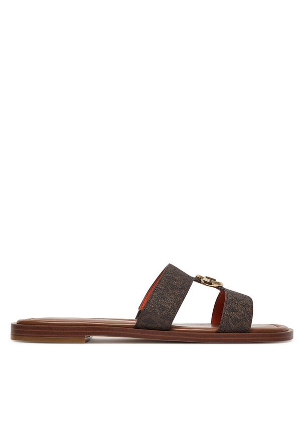 Klapki MICHAEL Michael Kors. Kolor: brązowy