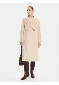 Weekend Max Mara Płaszcz wełniany Resina 2525016031 Beżowy Regular Fit. Kolor: beżowy. Materiał: wełna #2