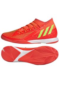 Adidas - Buty adidas Predator Edge.3 In M GV8518 czerwone. Kolor: czerwony. Materiał: syntetyk. Szerokość cholewki: normalna #1